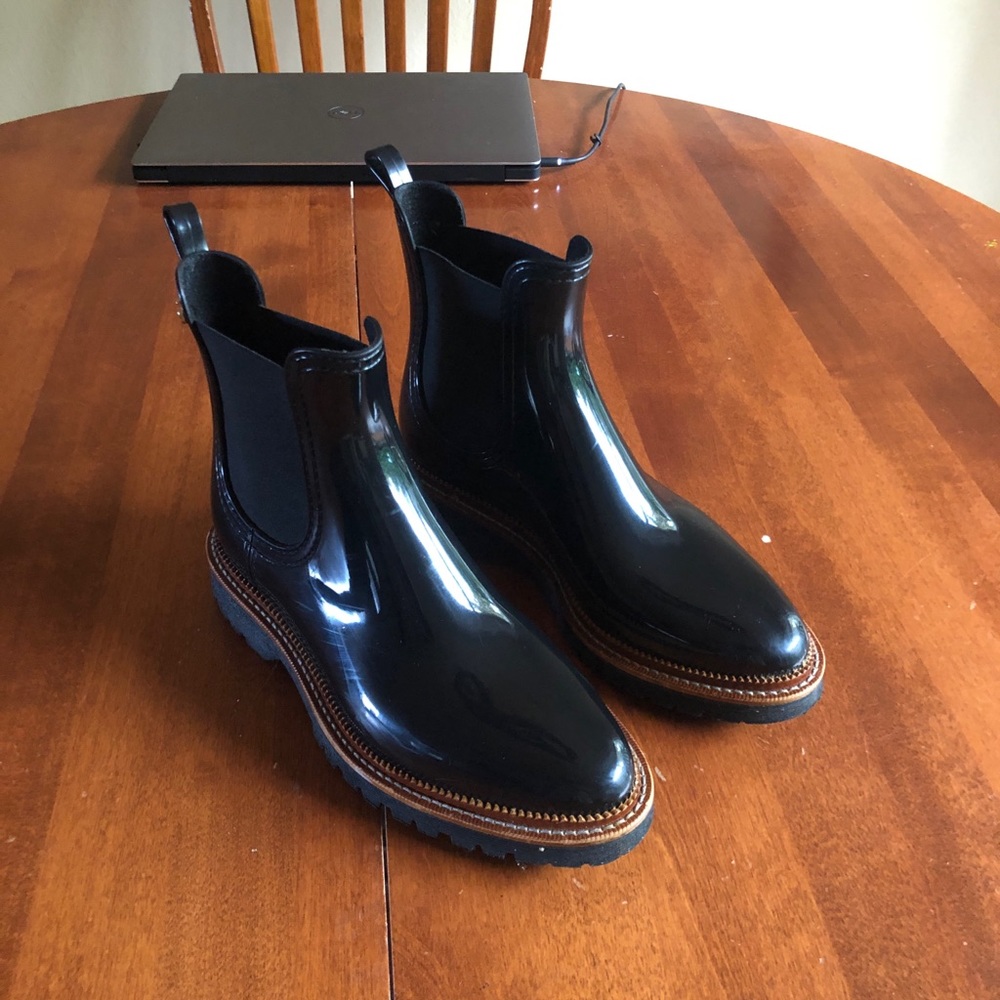 Lemon Jelly Chelsea Rain Boot w/Leather Welt.